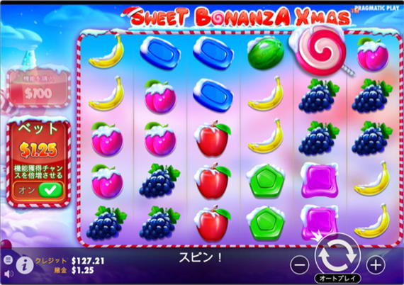 SWEET BONANZA XMAS100回消化