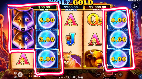 WOLF GOLDボーナス