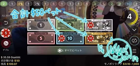 かなりの勝負ベット