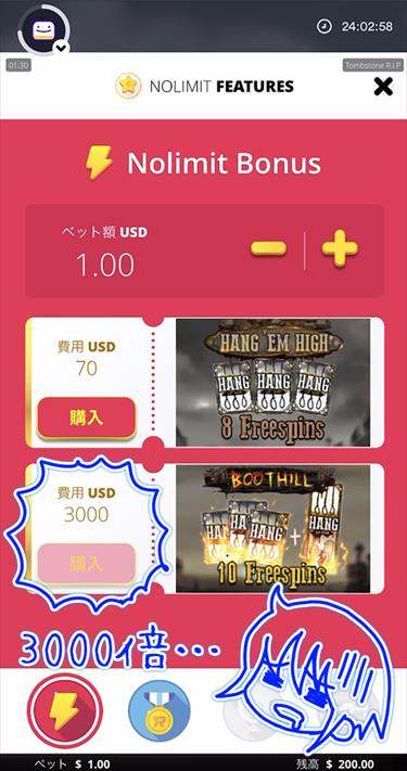 ボーナス購入はせず