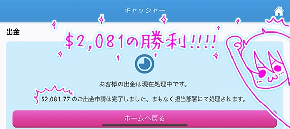 $2,081回収