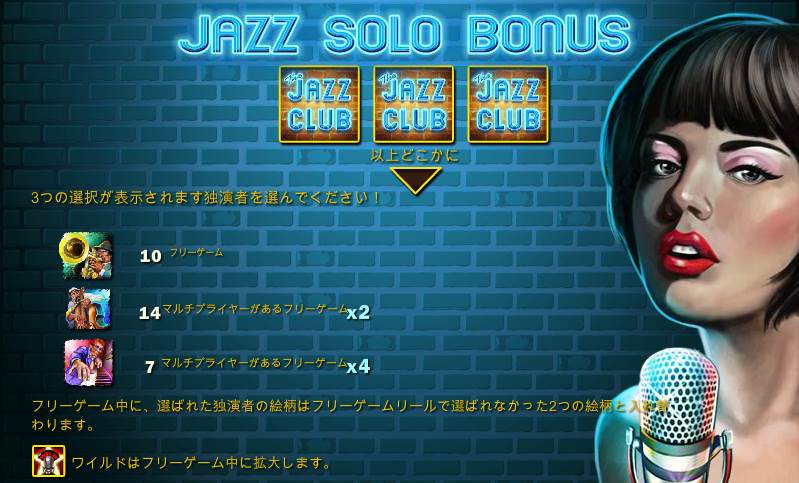 The JAZZ CLUBのソロボーナス