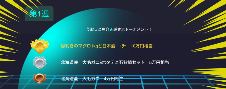 うおっと魚介★逆さまトーナメント！