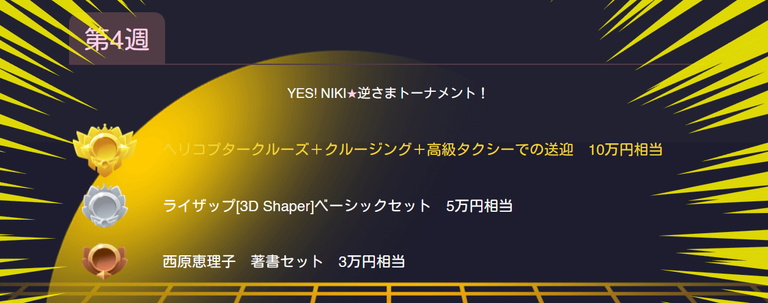 YES!NIKI★逆さまトーナメント！