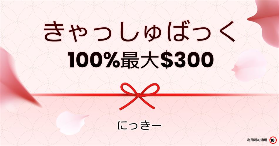 ラッキーニッキー４周年キャッシュバックキャンペーン：2021年2月11日～2月14日まで